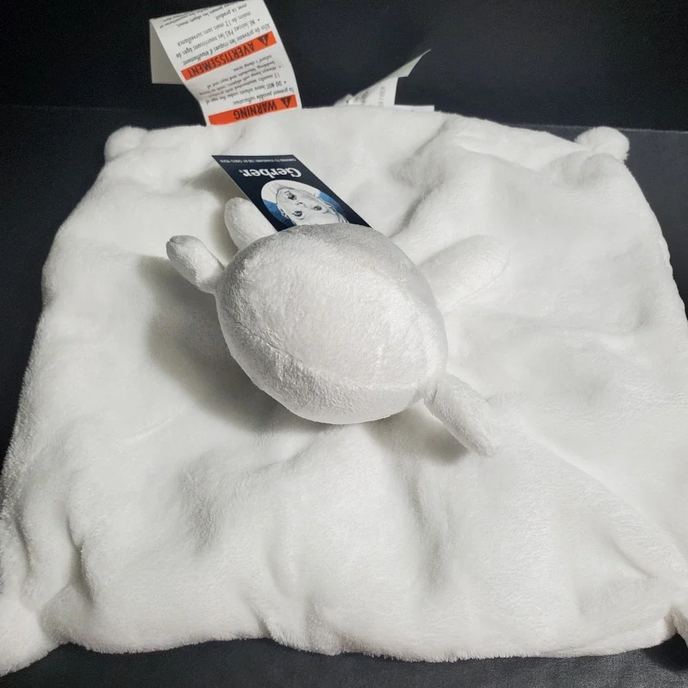 Gerber Plush White Lamb Sheep Baby Security Blanket 12